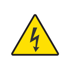 Ligthimg sign icon. Electrical symbol vector ilustration.