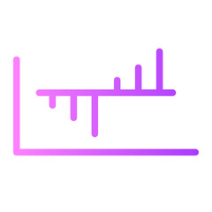 Dual Bars Graphic  gradient icon