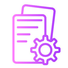 documents gradient icon