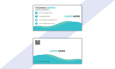 Premium  Business Card  modern  print templates  Personal visiting card vector illustration. Stationery design Creative and clean corporate business card