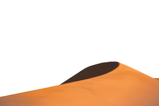 Namibian dune isolated on a transparent background PNG