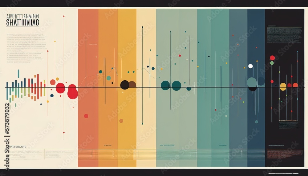 Poster a poster with a colorful background and a line of circles on it that says triadic color scheme poste