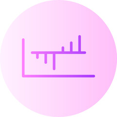 Dual Bars Graphic  gradient icon