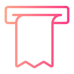 billing machine gradient icon