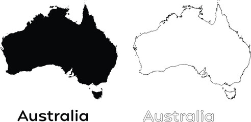  Australia map silhouette