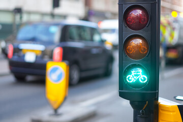 close up of signal system traffic light,road signs