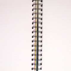 Notebook and pen. Open diary and pen to record