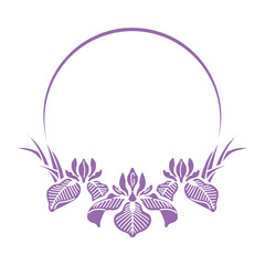 菖蒲のフレーム