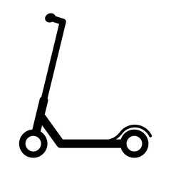 Electric scooter icon, urban flat eco friendly transport, vehicle vector illustration