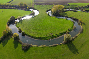 River landscape from above