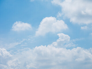 blue sky with white clouds
