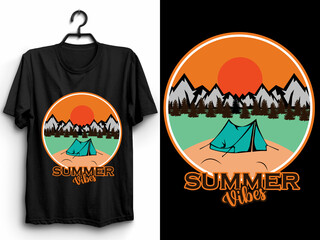 Summer Surfing T-shirt Design