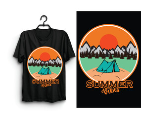 Summer Surfing T-shirt Design