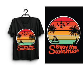 Summer Surfing T-shirt Design