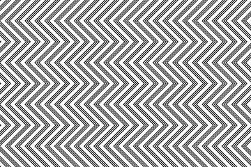 Black zigzag chevron lines pattern on white background vector. Saw tooth or wave stripes pattern. Wall and floor ceramic tiles pattern.