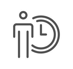 Business to business icon outline and linear vector.