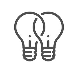 Business to business icon outline and linear vector.