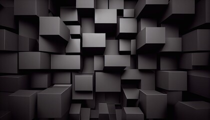 An abstract background of dark squares.