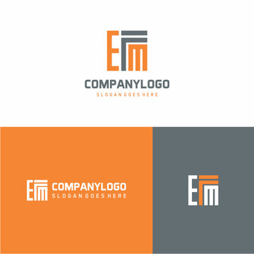 efm simple logo vector design