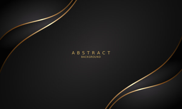dark black luxury premium background and gold line.
