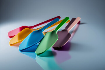 Silicone spatules background, generative ai