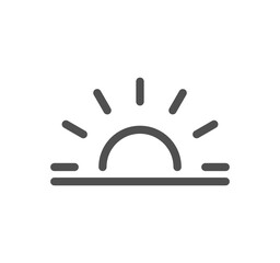 Weather related icon outline and linear vector.