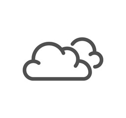 Weather related icon outline and linear vector.