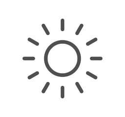 Weather related icon outline and linear vector.