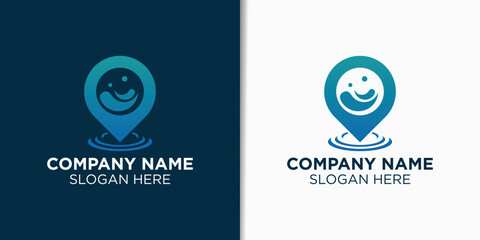 Vector laundry logo designs, cloth wash logo designs concept vector template