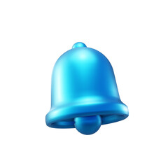 Realistic notification bell 3d icon isolated on white background. New notification concept. Social Media element, PNG