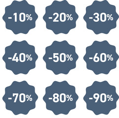 セール（値引き）　ラベル　セット