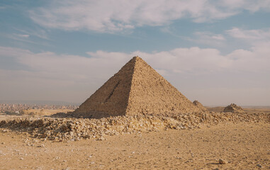 Obraz na płótnie Canvas Giza Pyramids Complex Egypt Cairo