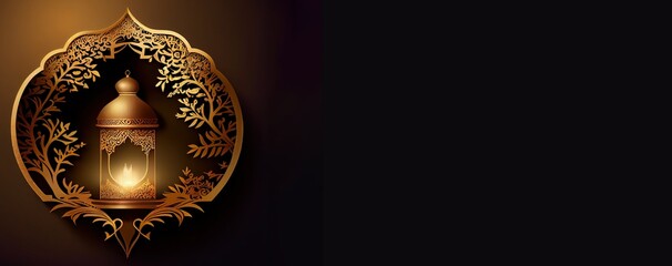 Islamic display podium mosque decoration background, ramadan kareem, mawlid, iftar, isra miraj, eid al fitr adha, muharram, copy space text area, 3D illustration