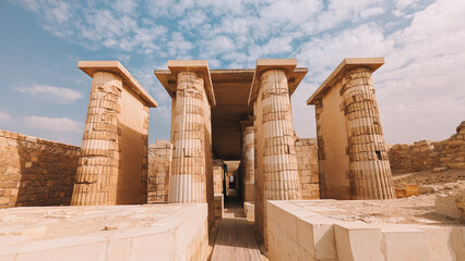 Saqqara Pyramid Complex In Egypt