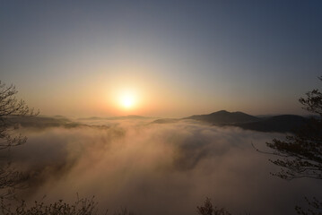 Sea of clouds in early morning
