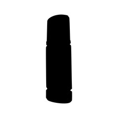 Printer ink bottle silhouette vector illustration, cmyk ink, in flat cartoon trendy design style. Spill-resistant ink bottles. ecotank. Editable graphic resources for many purposes.