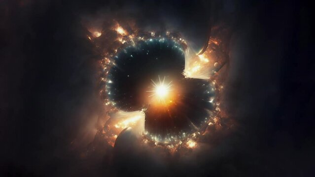 Unprecedented Energy: Supermassive Black Hole Bending the Fabric of Space and Time, Seamless Loop