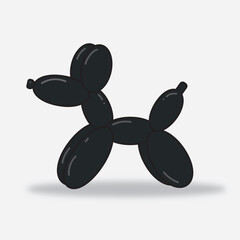 ballon dog vector ilustration