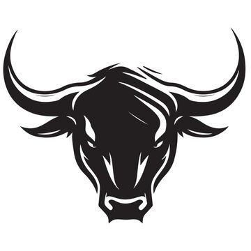 recommend clip art: Vector bull design on white background. Wild Animals. Easy editable vector illustration.