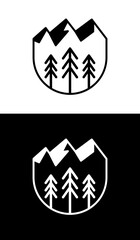 Mountain badge logo