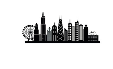  Chicago city skyline