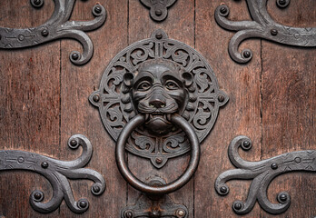 Löwenkopf Türklopfer