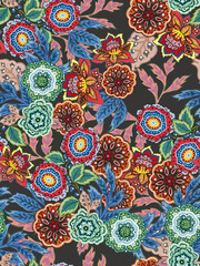 Dazzling abstract floral pattern asian batik vintage botanical for product, print pattern, decorated interior