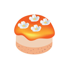 Cupcake icon vector image with white background