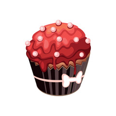 Cupcake icon vector image with white background