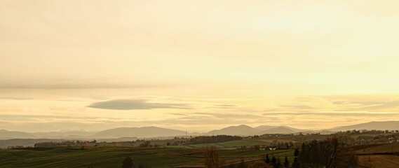 evening with a view of the Tatras