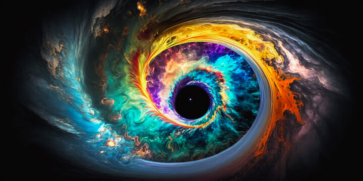 Cosmic Eye Nebula in the Universe, Generative AI