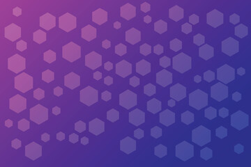 Colorful Technology Hexagon Geometric Pattern Abstract Background. Vector Illustration