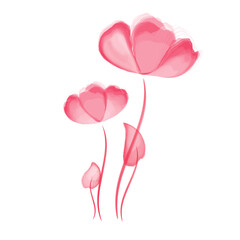 Modern floral set dedicated to textile fabric or wallpaper, cards, invitations, decorative paper or mockup