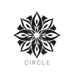 Abstract geometric circle pattern. Round pattern. Mandala. Vector art.